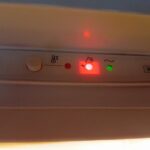 Frigorifero Whirlpool spia rossa accesa